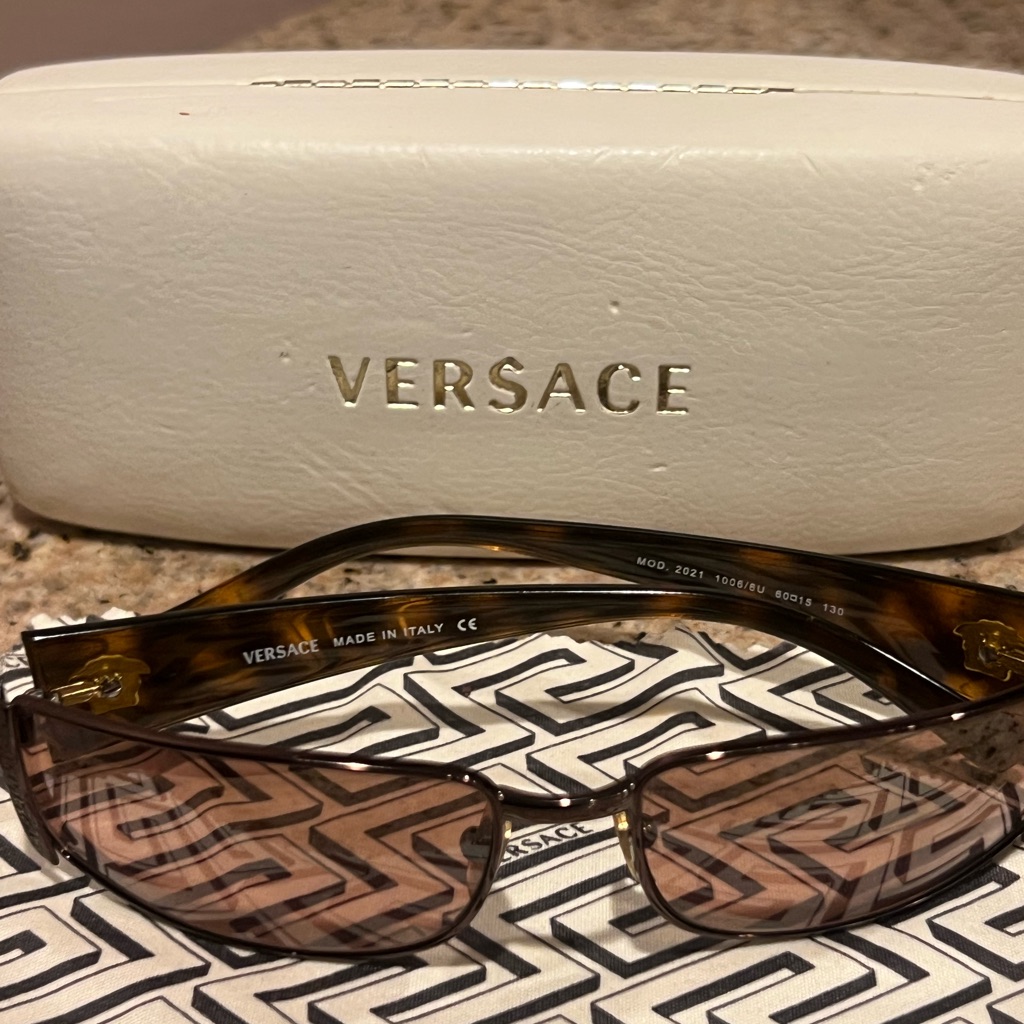 Versace Authentic Vintage Y2k Sunglasses, Model 2021 New Condition!